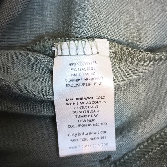 Toad & Co Intermosso Hooded Sweatshirt Dress Pockets Tunic Size Medium Green - Picture 9 of 11